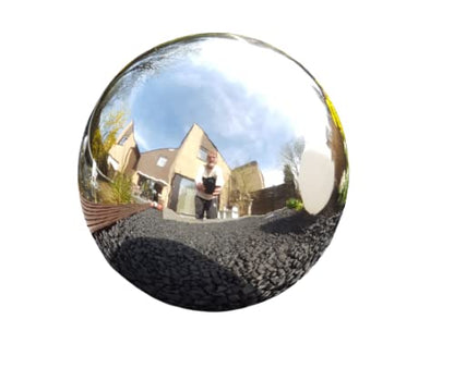 Jürgen Bocker Garden Ambience stainless steel decoration ball 35 cm polished stainless steel ball