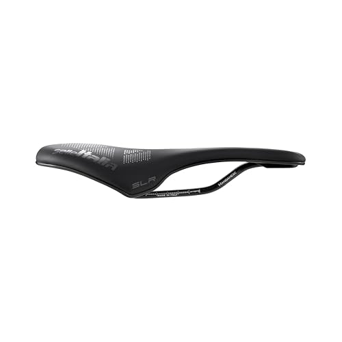 Selle Italia SLR Boost TM Superflow - Bicycle saddle with classic SLR design, comfortable gel road bike saddle and Superflow cutout, carbon fiber shell, 2.48L x 1.3W m