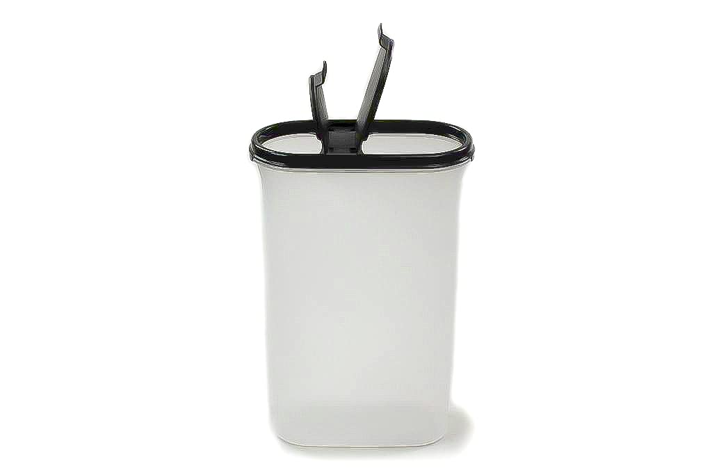 Tupperware Swiss 2.9 L black with pour spout storage modular container box.