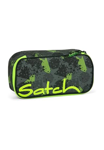 Satch Pencil Case - Large, Divider, Triangle Ruler - Off Road - Black, One Size