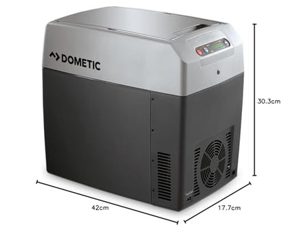 DOMETIC TC 21FL electric cooler/warmer, 20 liters, 12/24/230 V for car, truck, and boat, camping and festivals.