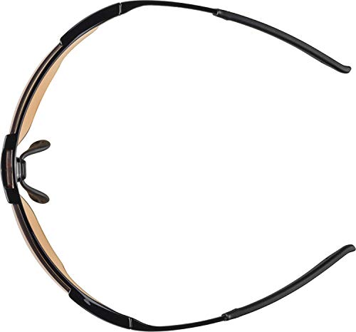 ALPINA SPLINTER SHIELD V - Photochromic, shatterproof & anti-fog sports and cycling glasses with 100% UV protection for adults, black, One Size