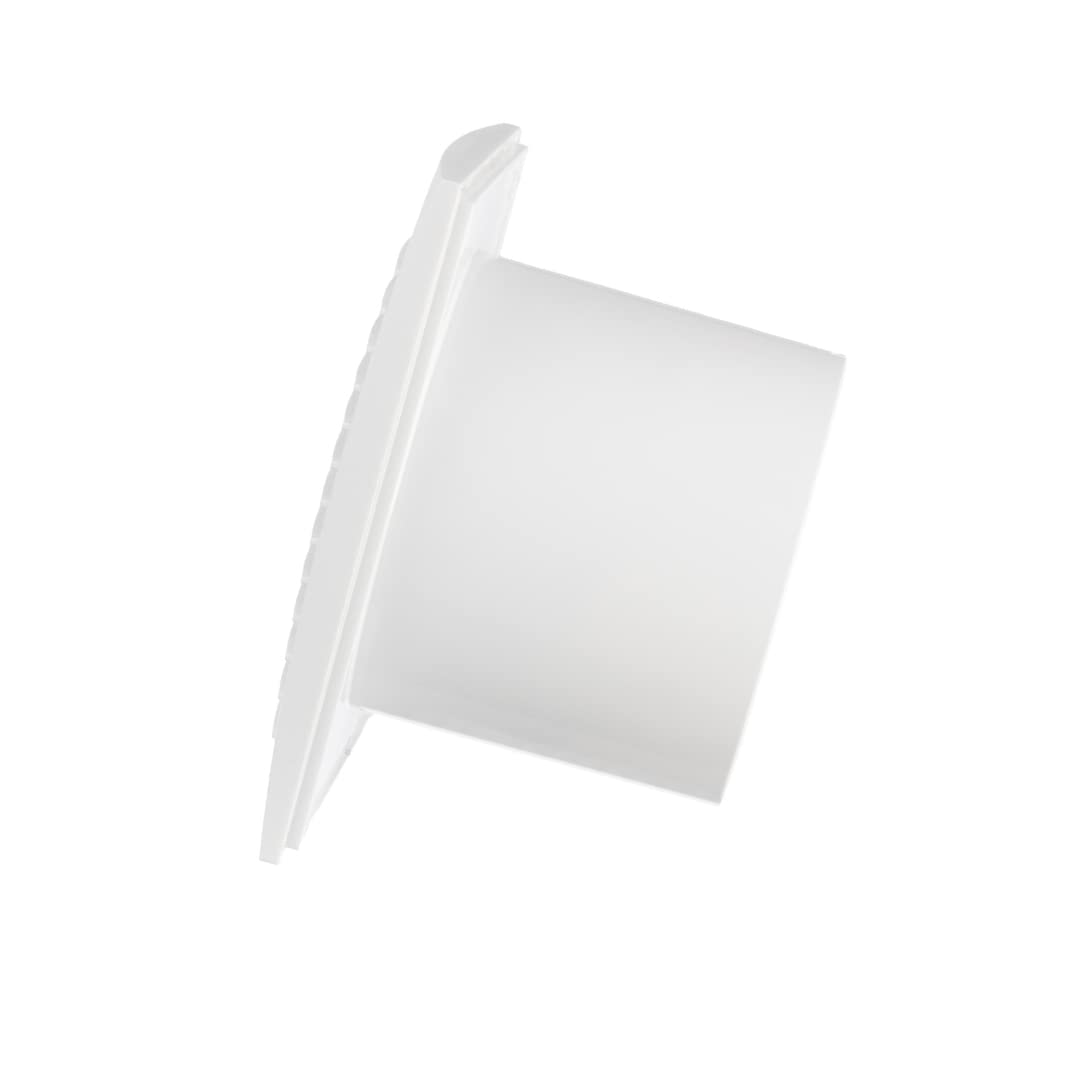 EUROPLAST Ø 100mm bathroom fan with humidity sensor and timer. Quiet ventilation - made of plastic - White.