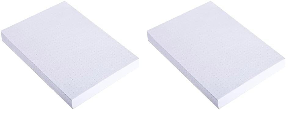 Exacompta 10708E 200 pack of index cards dotted DIN A5 ideal for school, for learning vocabulary flashcards memo study cards study card index 148 x 210 mm white