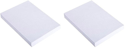 Exacompta 10708E 200 pack of index cards dotted DIN A5 ideal for school, for learning vocabulary flashcards memo study cards study card index 148 x 210 mm white