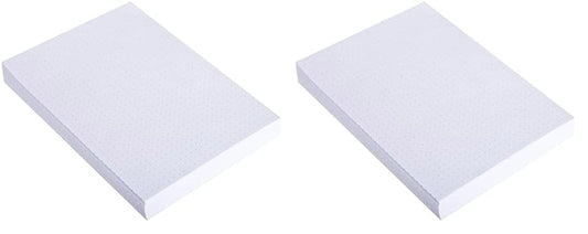 Exacompta 10708E 200 pack of index cards dotted DIN A5 ideal for school, for learning vocabulary flashcards memo study cards study card index 148 x 210 mm white