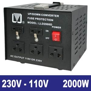 2000W USA Voltage Converter 230/220V to 110V step-down/step-up
