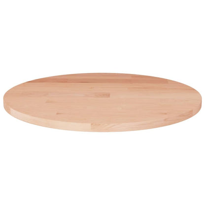 vidaXL Round Solid Wood Tabletop Oak Board Wood Board Replacement Tabletop Ø50x1.5cm Unfinished Solid Wood Oak