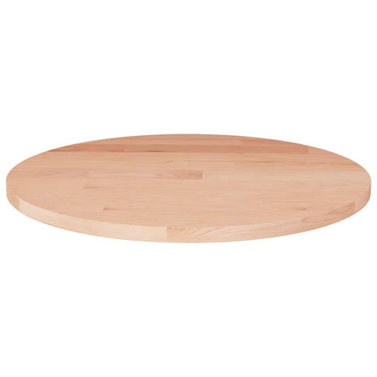 vidaXL Round Solid Wood Tabletop Oak Board Wood Board Replacement Tabletop Ø50x1.5cm Unfinished Solid Wood Oak