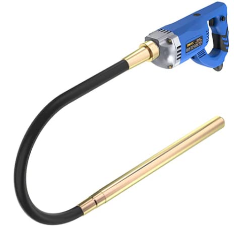 The IMAYCC Concrete Vibrator 1300W 220V 4300 RPM, with 2m copper hose length, is ideal for concrete tools.