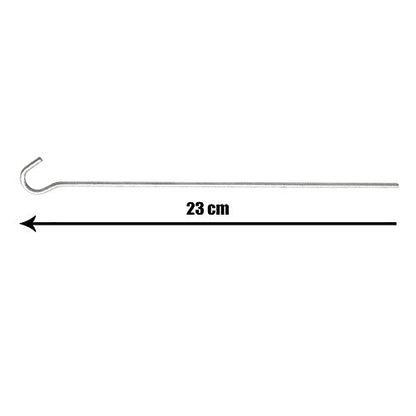 COM-FOUR® 80x tent pegs made of galvanized steel - Long and sturdy ground stakes for camping and outdoor use - ideal for regular ground