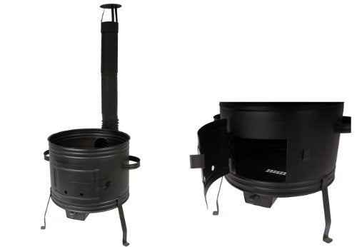 trophy-e-shop Stove 42 for goulash cauldron wood stove goulash cannon patio stove for pot up to 35 liters