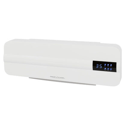 ProfiCare® wall fan heater with window open detection | Radiator for up to 60sqm | Electric heater for wall mounting including mounting material | Heater with 1.5m cable, remote control & timer | PC HL 3116