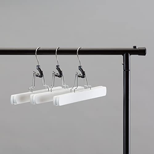 Amazon Basics Wooden Pants Hangers, 10-Pack, White