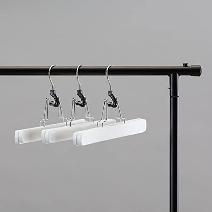 Amazon Basics Wooden Pants Hangers, 10-Pack, White