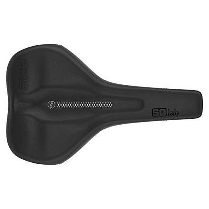 SQlab Unisex - Adult 602 Ergolux Active 2.0 Bicycle Saddle, Black, 14 cm