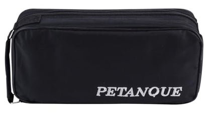 Engelhart - 010203 - Carrying bag with 8 Petanque Boules - Including distance measurer - Practical bag - Outdoor game - Metal boules and wooden cochonnet - Ages 6+