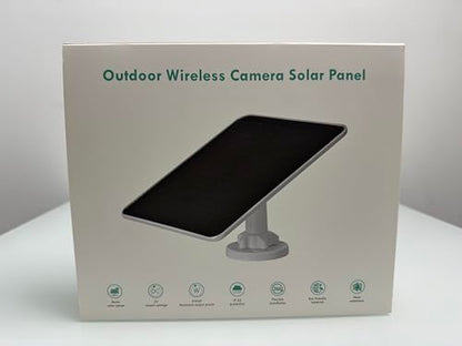 6W solar panels compatible with Spotlight Cam Plus/Pro and Stick Up Cam Battery, 3m charging cable IP65 solar panel with 5V continuous charging.