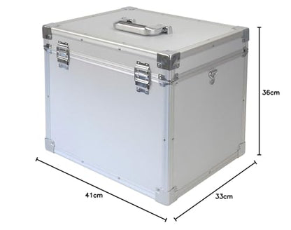 HMF 14802-02 Cleaning Box, Aluminum Storage Box, Universal Case, 41 x 33 x 36 cm