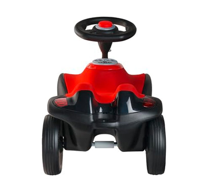 BIG Bobby Car Next 2.0 (red) - Slide car for ages 1 and up with LED lights, storage, sound steering wheel, whisper wheels, and new features, vehicle for children ages 1-5 (max. 50 kg)