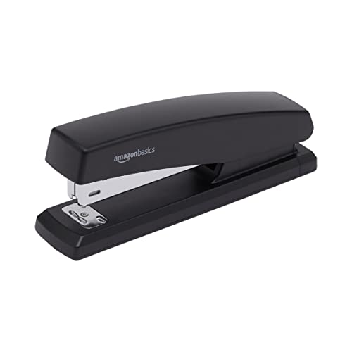 Amazon Basics - Stapler with 1000 Staples - Black, 16-Pack.