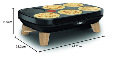 TEFAL PY900D12 Gourmet Crepe Maker Two removable non-stick plates Adjustable temperature Multipurpose crepes, galettes, pancakes