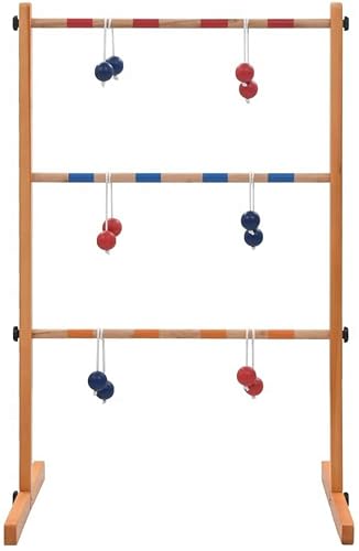 Izzy Ladder Golf Outdoor Wooden Ladder Game - Toss Game for Family Kids Outdoor Celebration Fun Sport for Young and Old from 3 Years Up (100H x 62L x 60W cm)