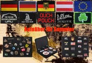 114x76cm oversized patch display board, hanging patch collection board, tactical military patch holder plate - plate for collecting closure emblems patch, 6-hole, 1000D durable, stitching