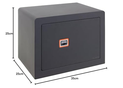 ARREGUI Plus C 180320 Safe Security Level S2 | Steel furniture safe with Class A certified high security lock | Safe for home or business | Safe with key | 25 x 35 x 25cm | 15L