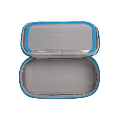 CASUAL pencil case, pencil case, school, spacy pencil case, unique blue