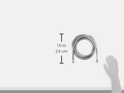 GROHE Metal shower hose (2000 mm, for bathtub rim, tile bench shower set), chrome, 28158000.