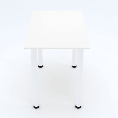 AKKE 60x40 | Dining table - White legged table - Kitchen table - Office table | White