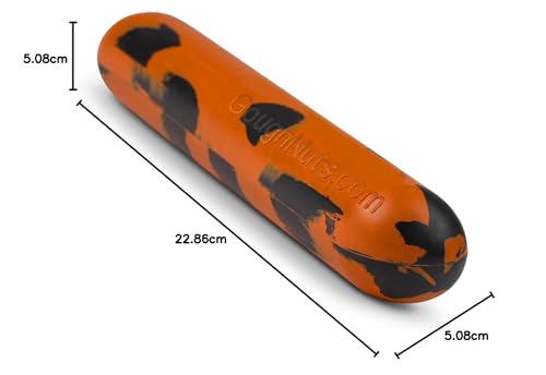 Goughnuts - Dog chew toy, practically indestructible - The dog toy for power chewers withstands even the most persistent dogs - Orange