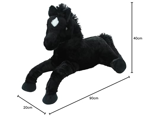 Sweety Toys 5185 XXL Plush Horse Foal Black