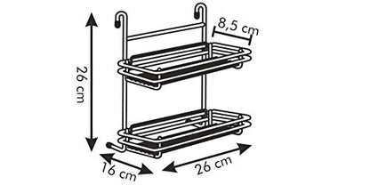Tescoma Double Shelf MONTI 26 cm, ['Silver']