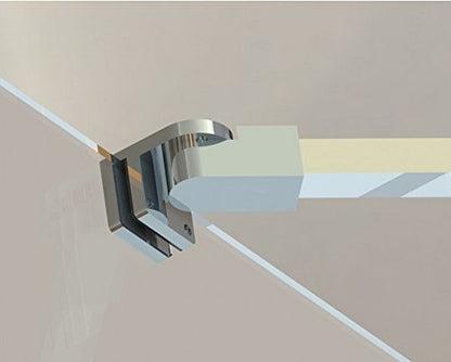 100cm stainless steel frameless shower door fixed side panel wall-to-glass support bar for 6mm 8mm 10mm thick glass by m-home