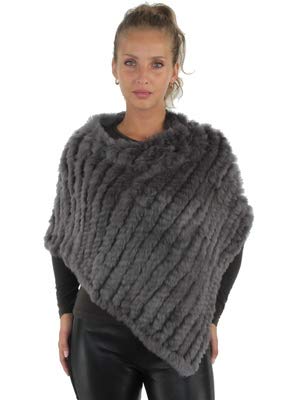 Oakwood Women's 56034 Poncho, Grey (Dark Grey), One Size