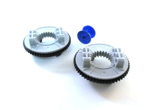 LEGO Technic - 2 turntables in black / new light gray