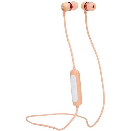 House of Marley Smile Jamaica Wireless 2 in-ear headphones - noise-isolating Bluetooth headphones, 9 hours of playtime, quick charge, IPX-4 waterproof, microphone, FSC-certified wood