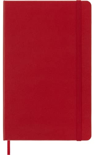 Moleskine colored notebook (Large, Hardcover, blank) red
