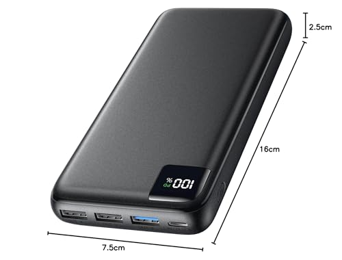 Power Bank 27000mAh External Battery - SOARAISE 22.5W Power Bank PD USB C Portable Charger Battery Pack with 4 Outputs & LED Display for Phone Tablet
