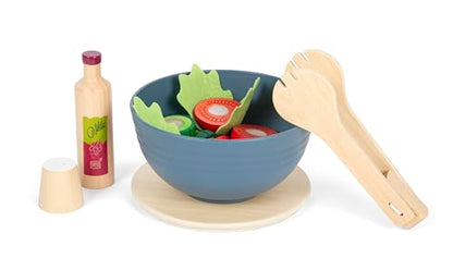 Small Foot Cutting Set Salad "Fresh" made of wood, food toy for children's kitchen, for children aged 3 and up, 12612