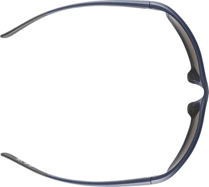 ALPINA DEFEY - Mirrored and shatterproof sports and bike goggles with 100% UV protection for adults, miracle-blue matte