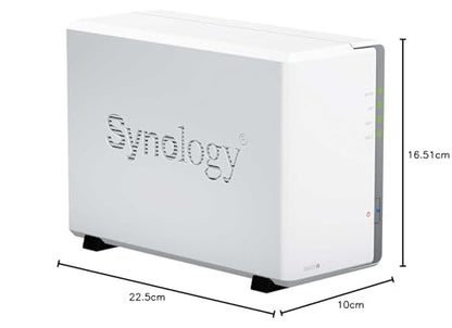 Synology DS223J 2 Bay Desktop NAS, white