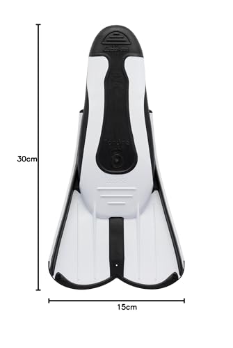 CRESSI Women's Light Fins-Short Fins for Snorkeling Swimming, Water Training, Available for, White, 37/38