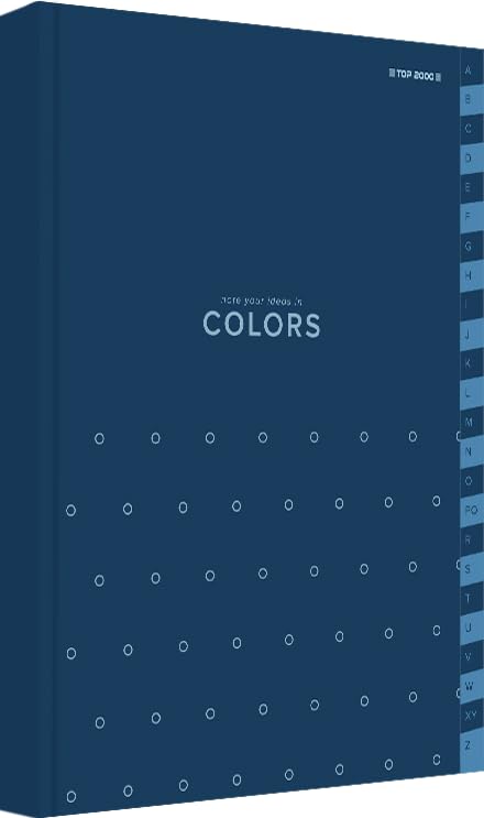 Top-2000 Index notebook A5 96 pages squared, A-Z, Blue/Notebook with index A-Z (Pack of 2)