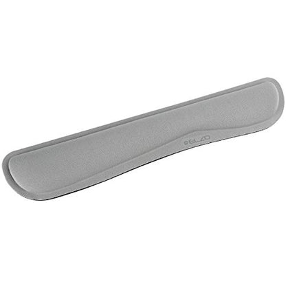 ELZO Wrist Rest for Keyboard Ergonomic Keyboard Pad with Memory Foam, Non-Slip and Anti-Tendonitis Problems for PC Computer and Laptop - Gray
