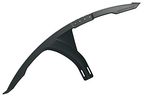 SKS GERMANY MUDROCKER SET fender set for mountain bikes (bicycle accessory made of impact-resistant high-performance plastic, innovative attachment, effective splash protection), black