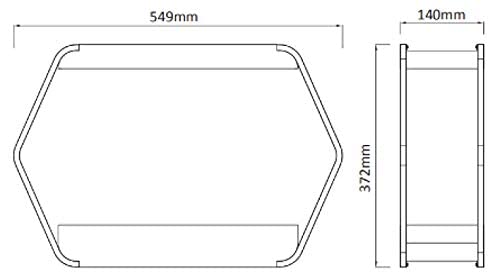 Northpoint Design LED plant lamp indoor garden grow light metal frame 14W 1000 lumens timer industrial look