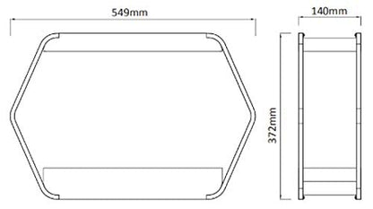 Northpoint Design LED plant lamp indoor garden grow light metal frame 14W 1000 lumens timer industrial look